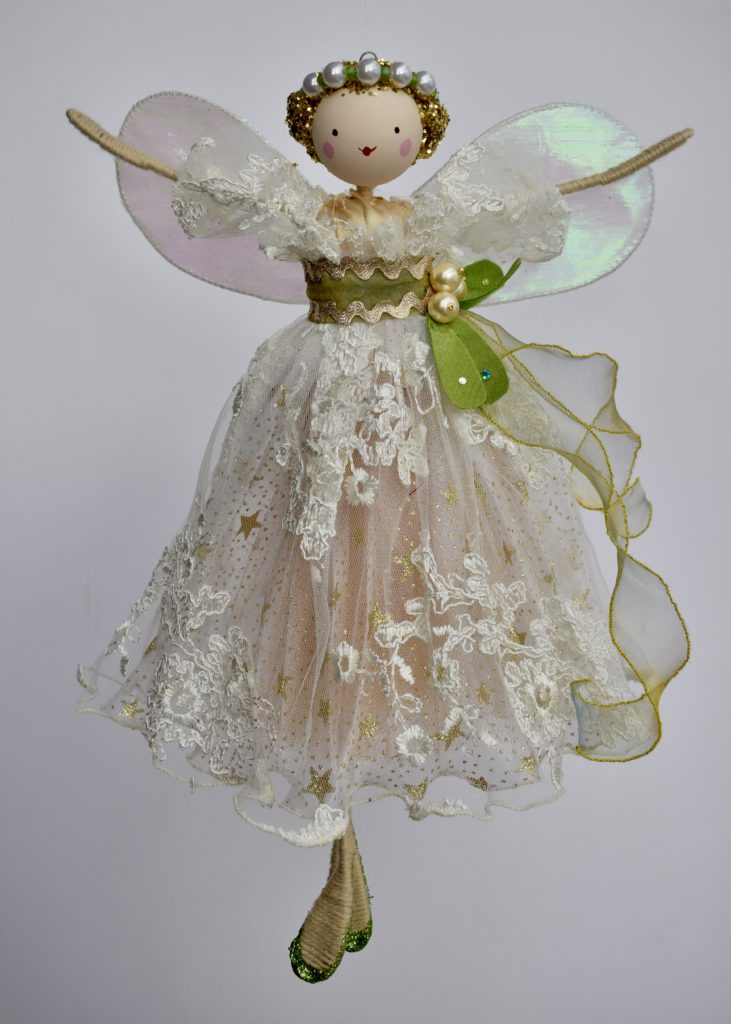 Large Vintage Mistletoe Treetop Fairy – Halinka's Fairies